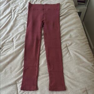 Anthropologie Maroon Leggings